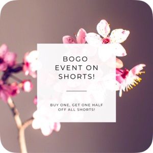 BOGO SALE on all Shorts!